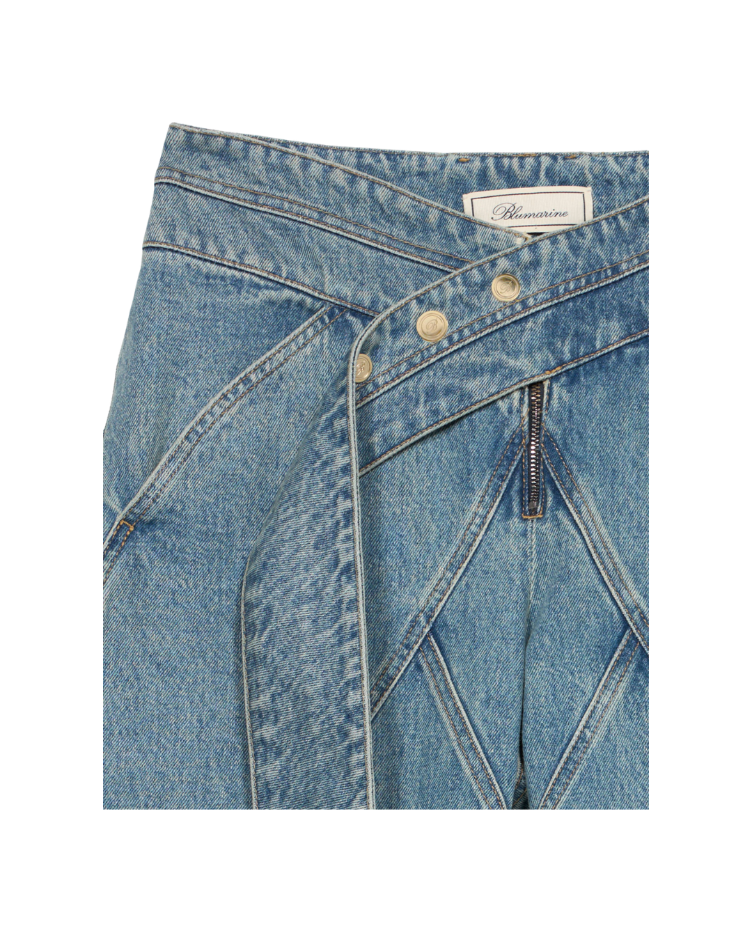 Baggy Trousers With Sash Belt And Details