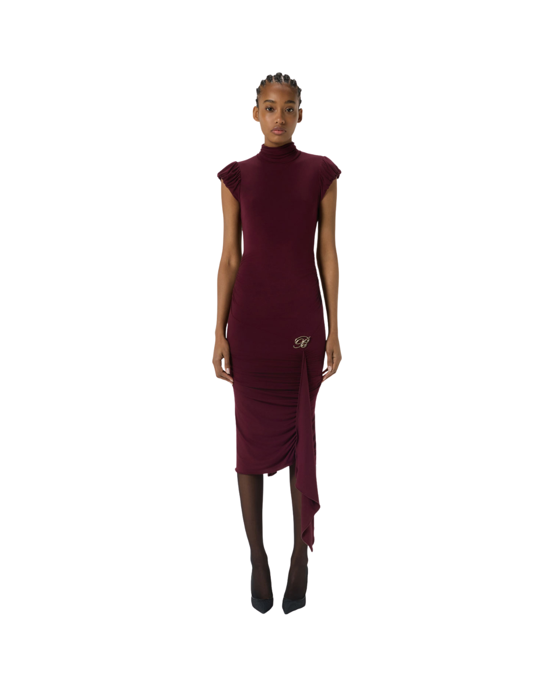 Jersey Dress With Draping