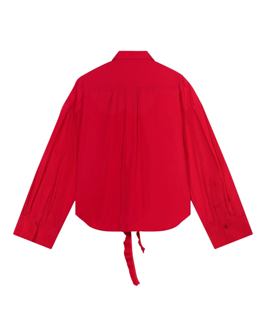 Taffeta Shirt With 3d Roses
