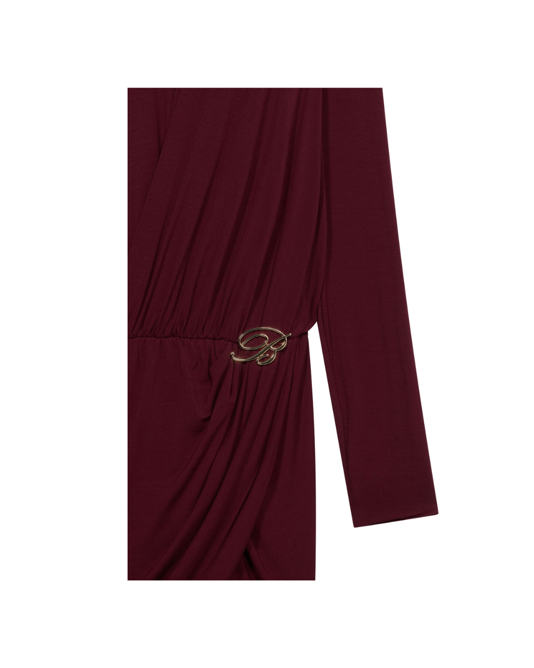 Short Jersey Dress With Draping And Stole