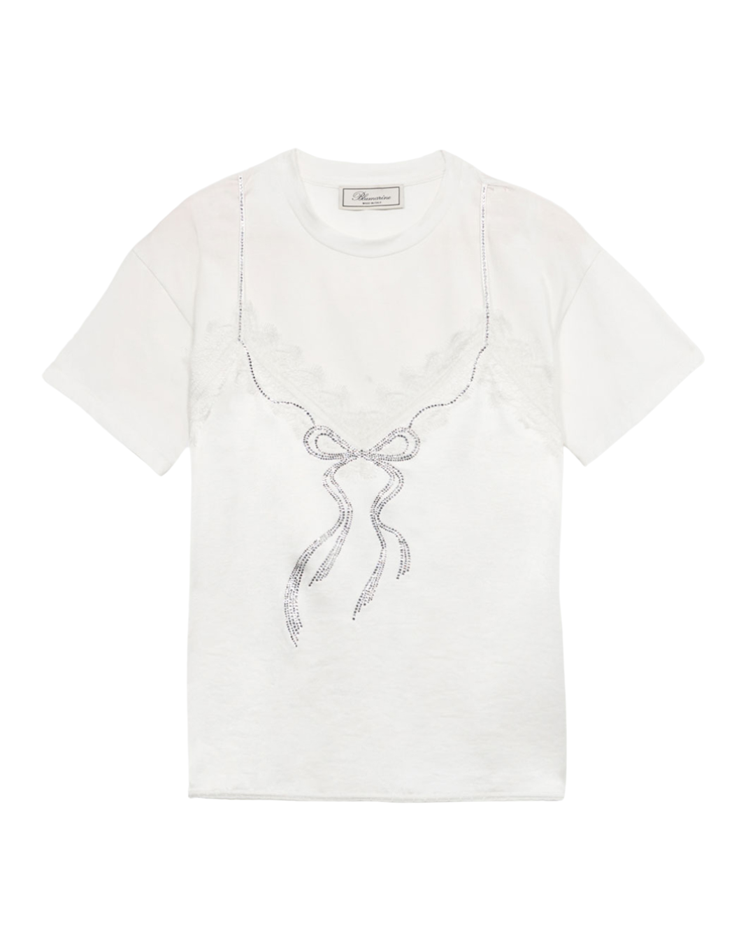 Jersey T-shirt With Top-effect Appliqué