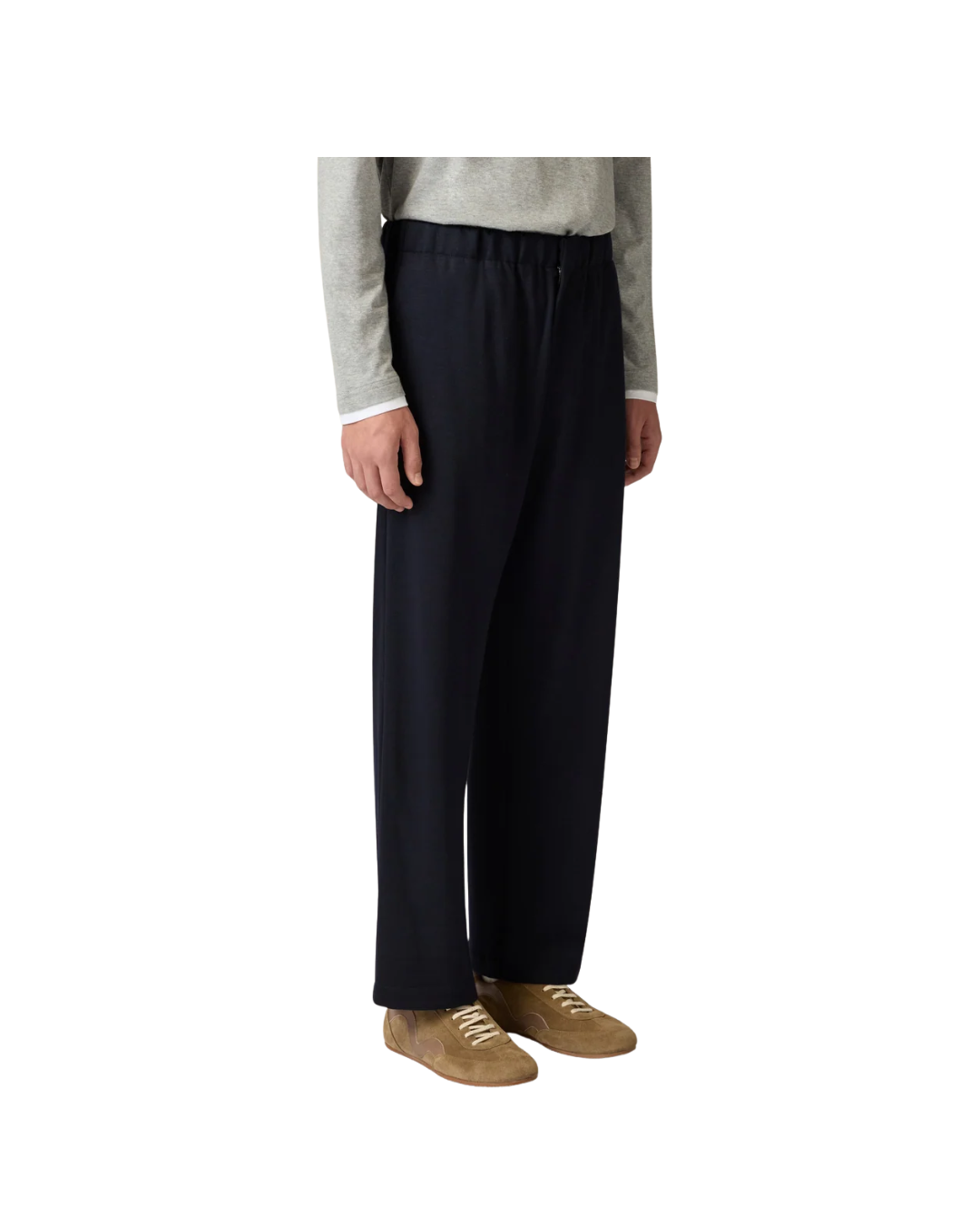 Wool And Tencel Jersey Trousers