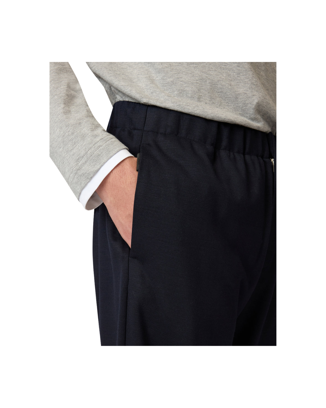 Wool And Tencel Jersey Trousers