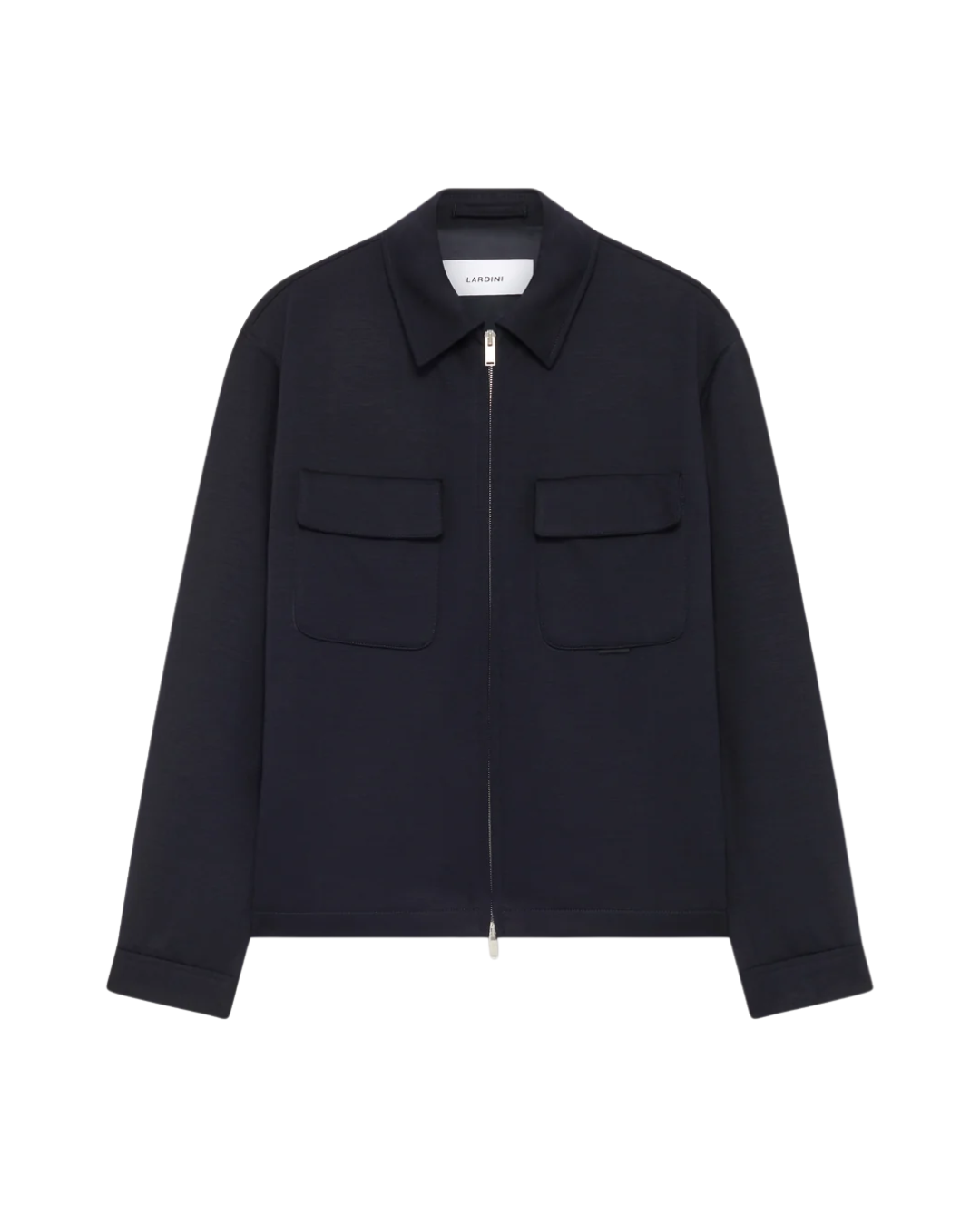 Padded Shirt Jacket In Wool And Tencel