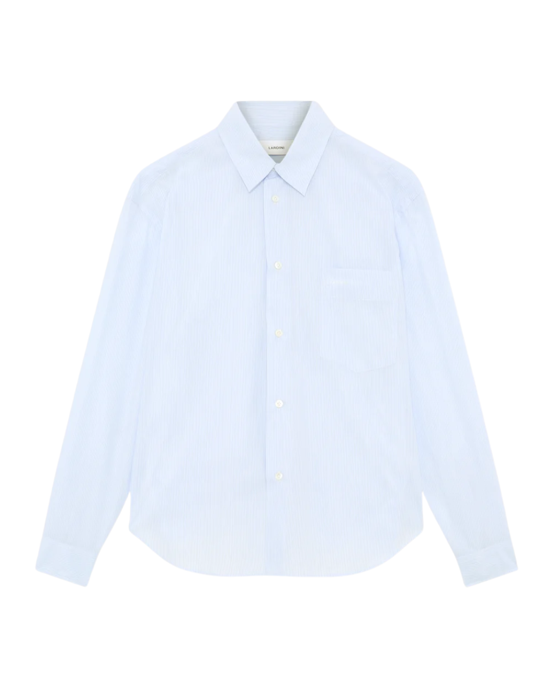Cotton Poplin Shirt With Striped Pattern
