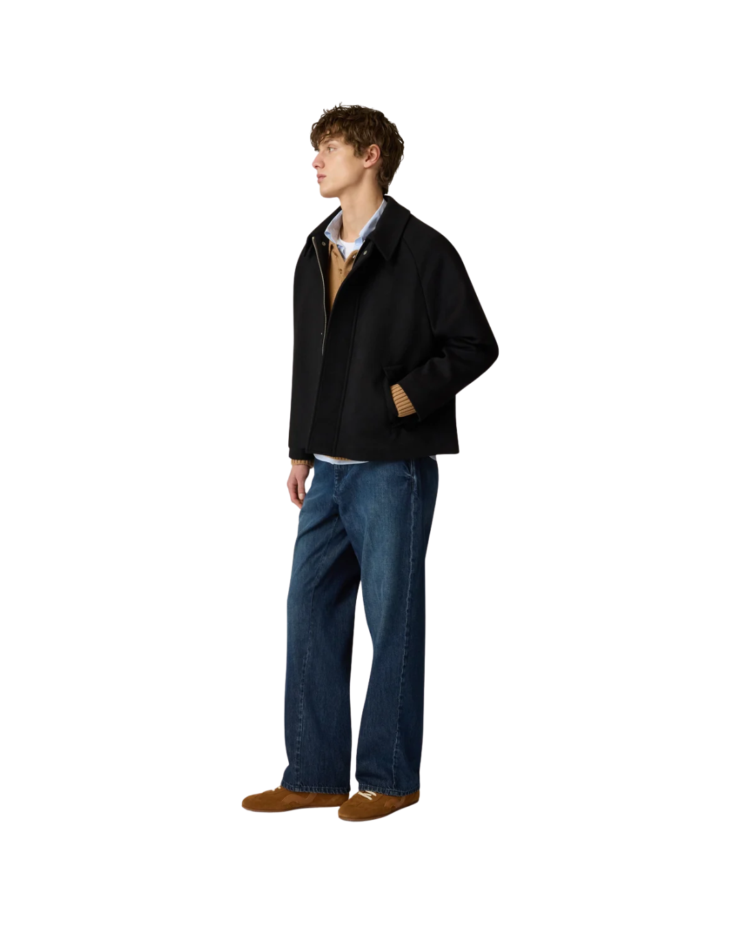 Cotton Poplin Shirt With Striped Pattern
