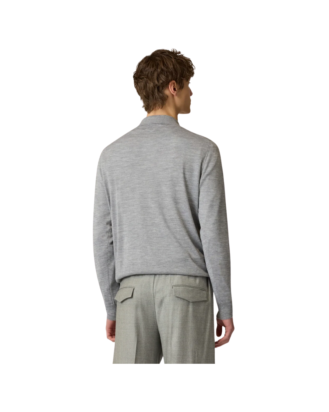 Zip Polo In Wool, Silk And Cashmere