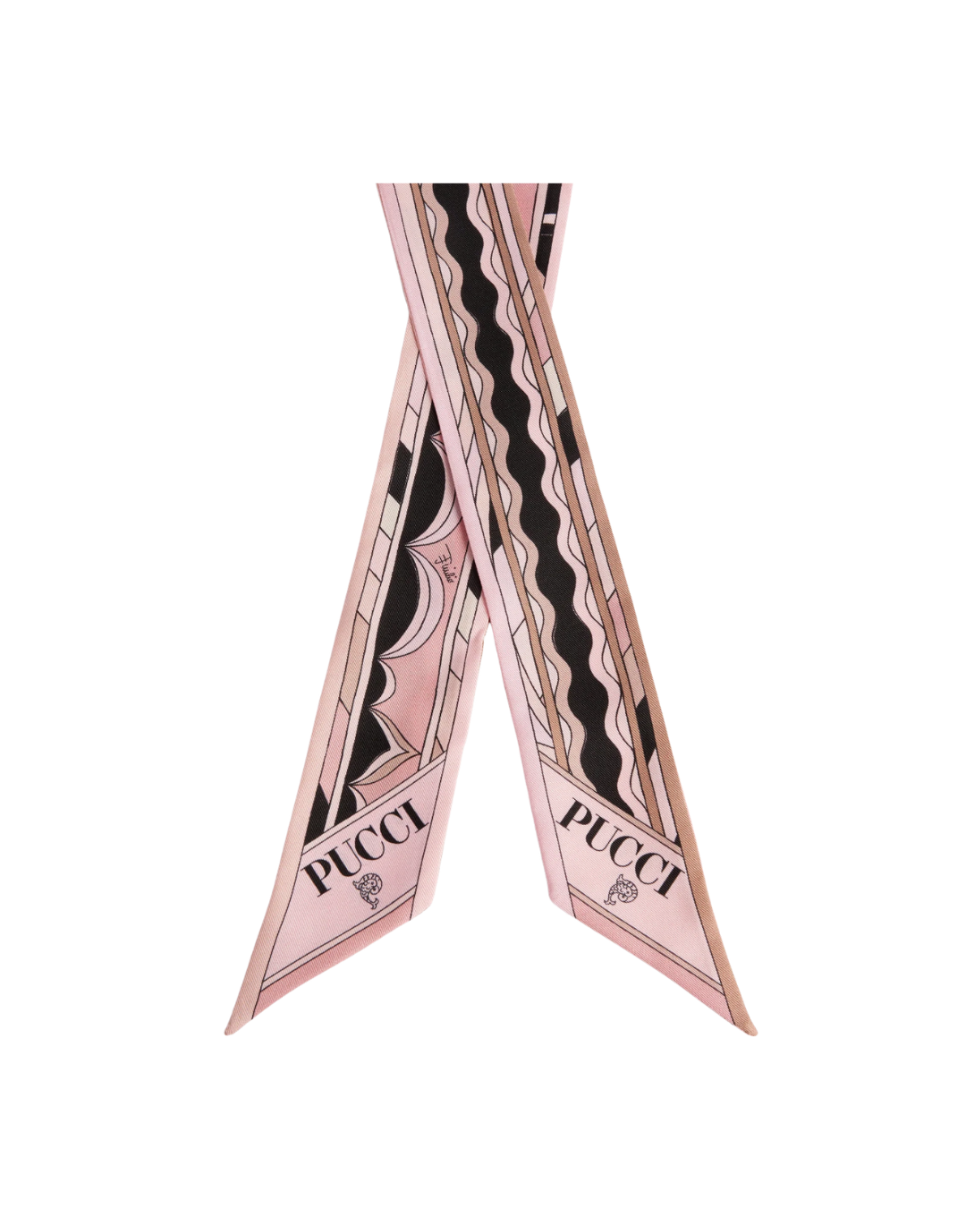 Mixed Print Silk Twill Scarf
