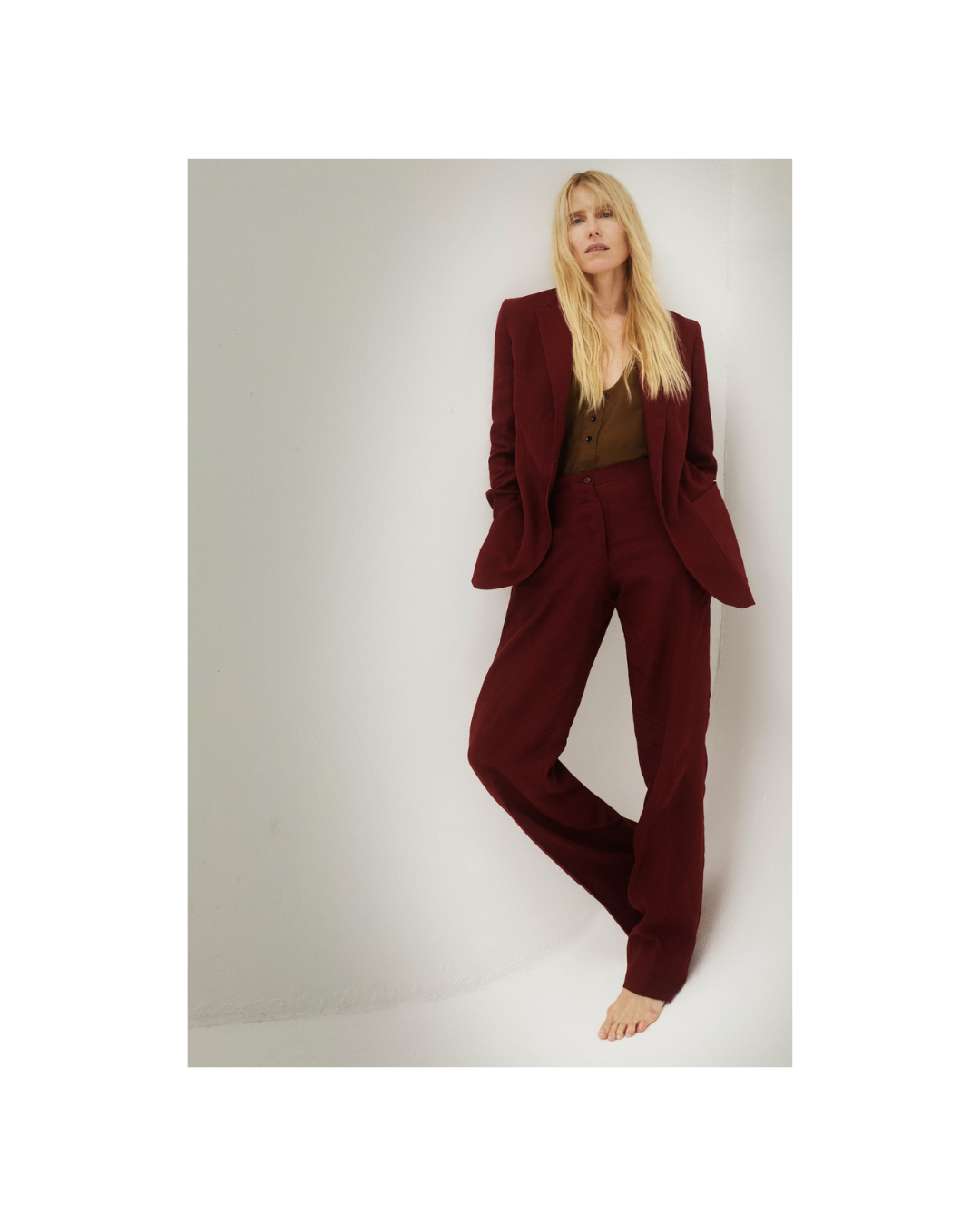 Andrea Blazer in Linen