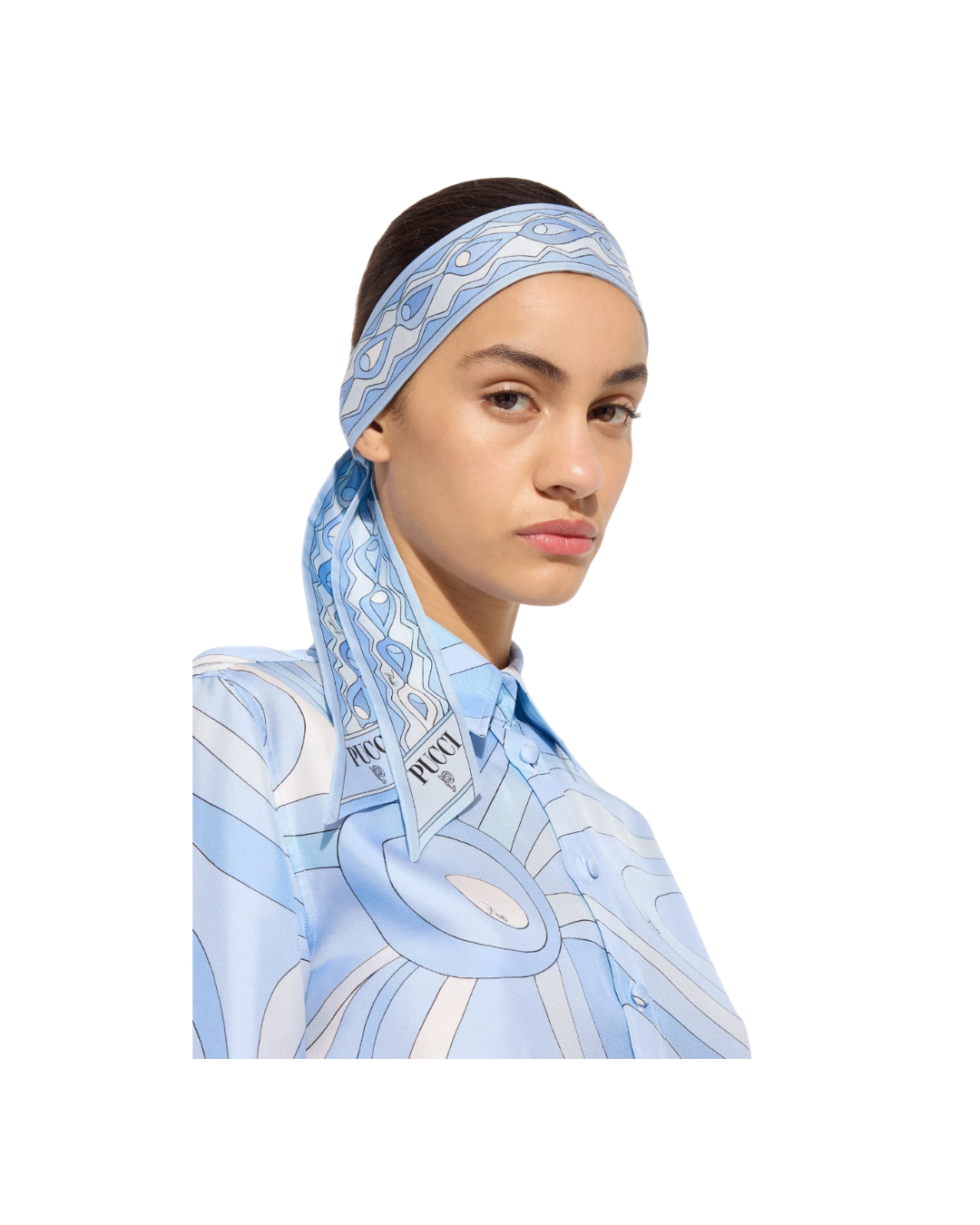 Mixed Print Silk Twill Scarf