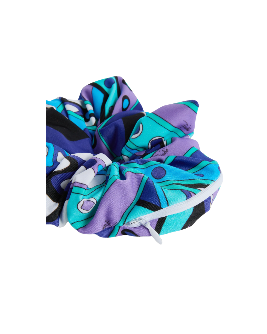 Vivara-print Zip-pocket Scrunchie