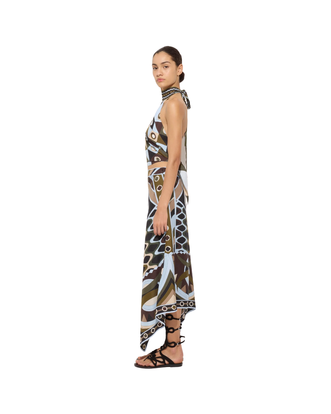 Vivara Print Silk Scarf Skirt