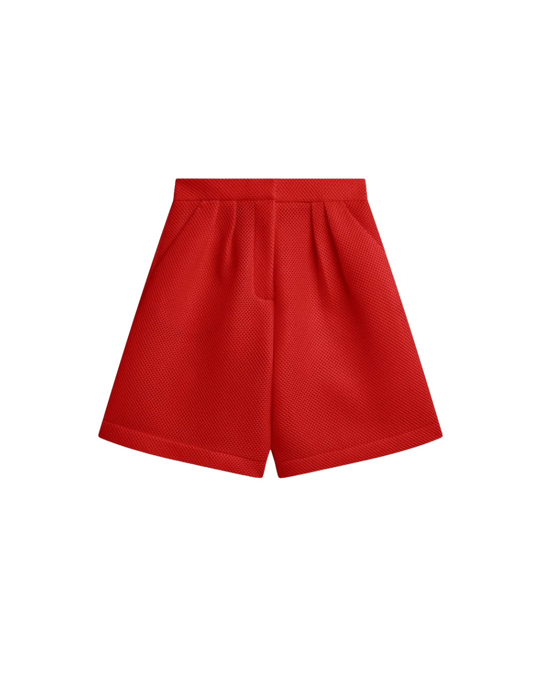 Marfa Mesh Pleated Bermuda Shorts