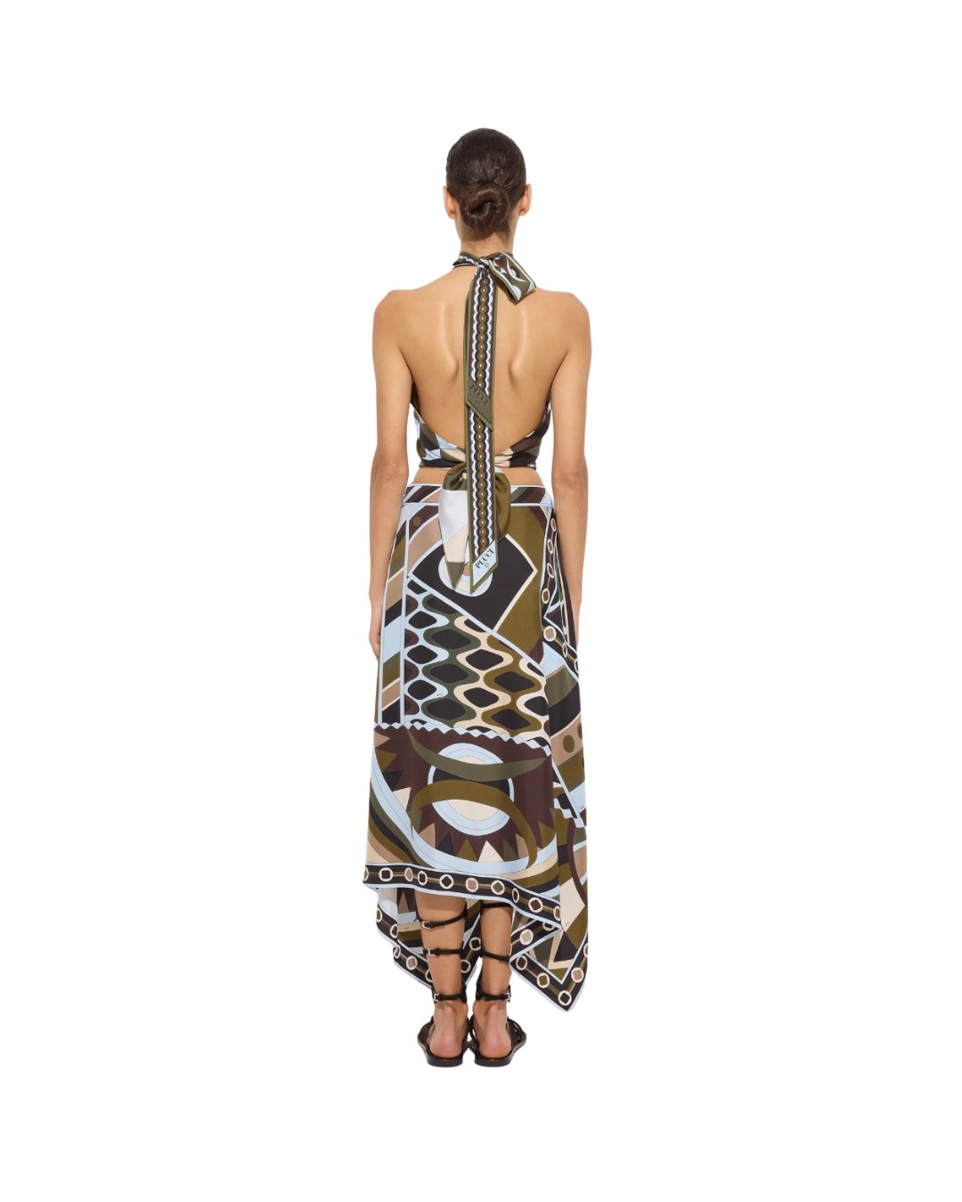 Vivara Print Silk Scarf Skirt