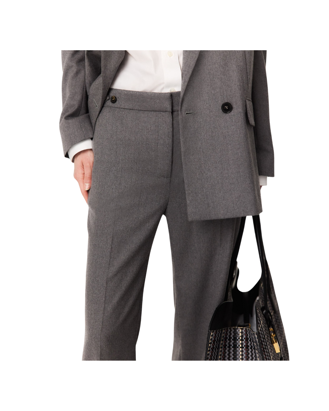 Tailored Slim Wool Pants