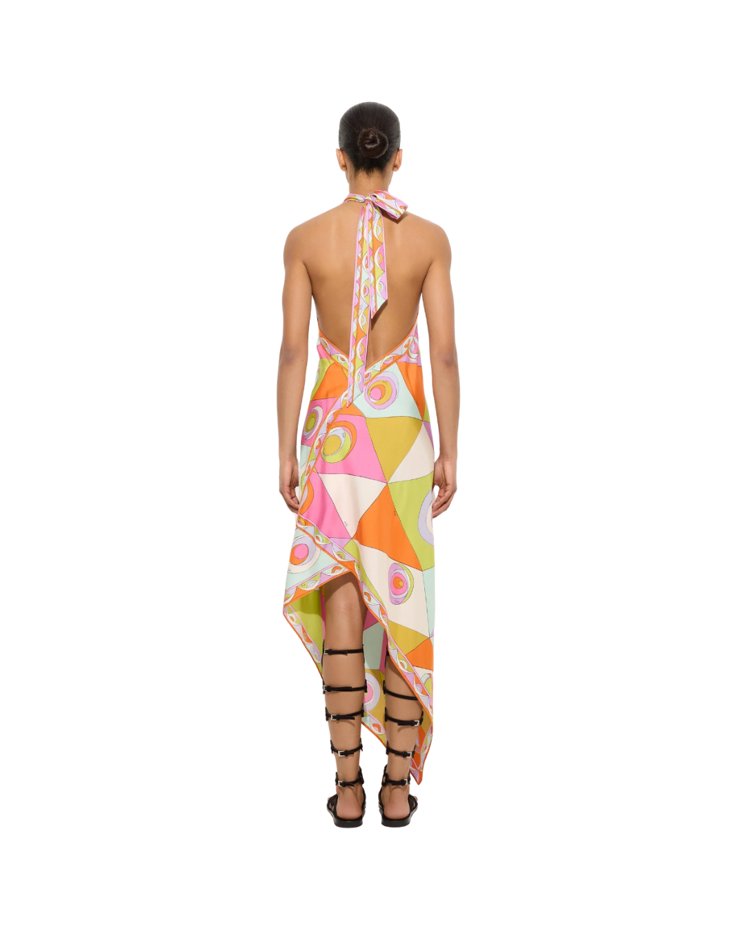 Occhi Print Silk Dress