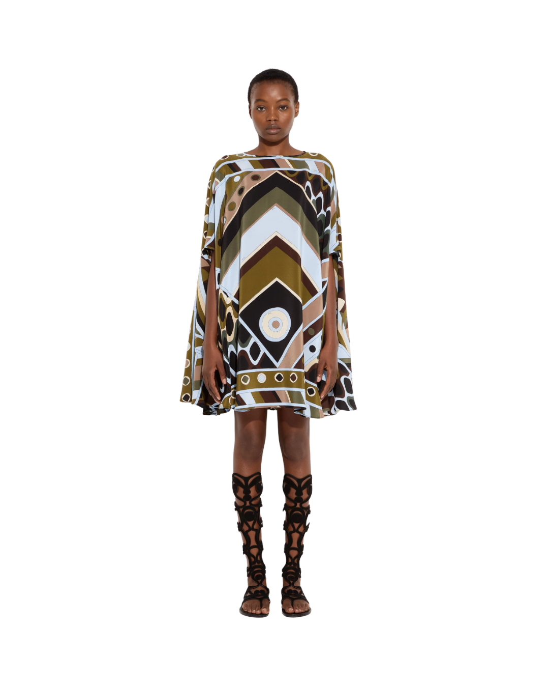 Vivara Print Silk Kaftan