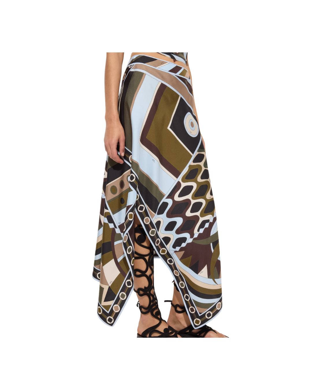Vivara Print Silk Scarf Skirt