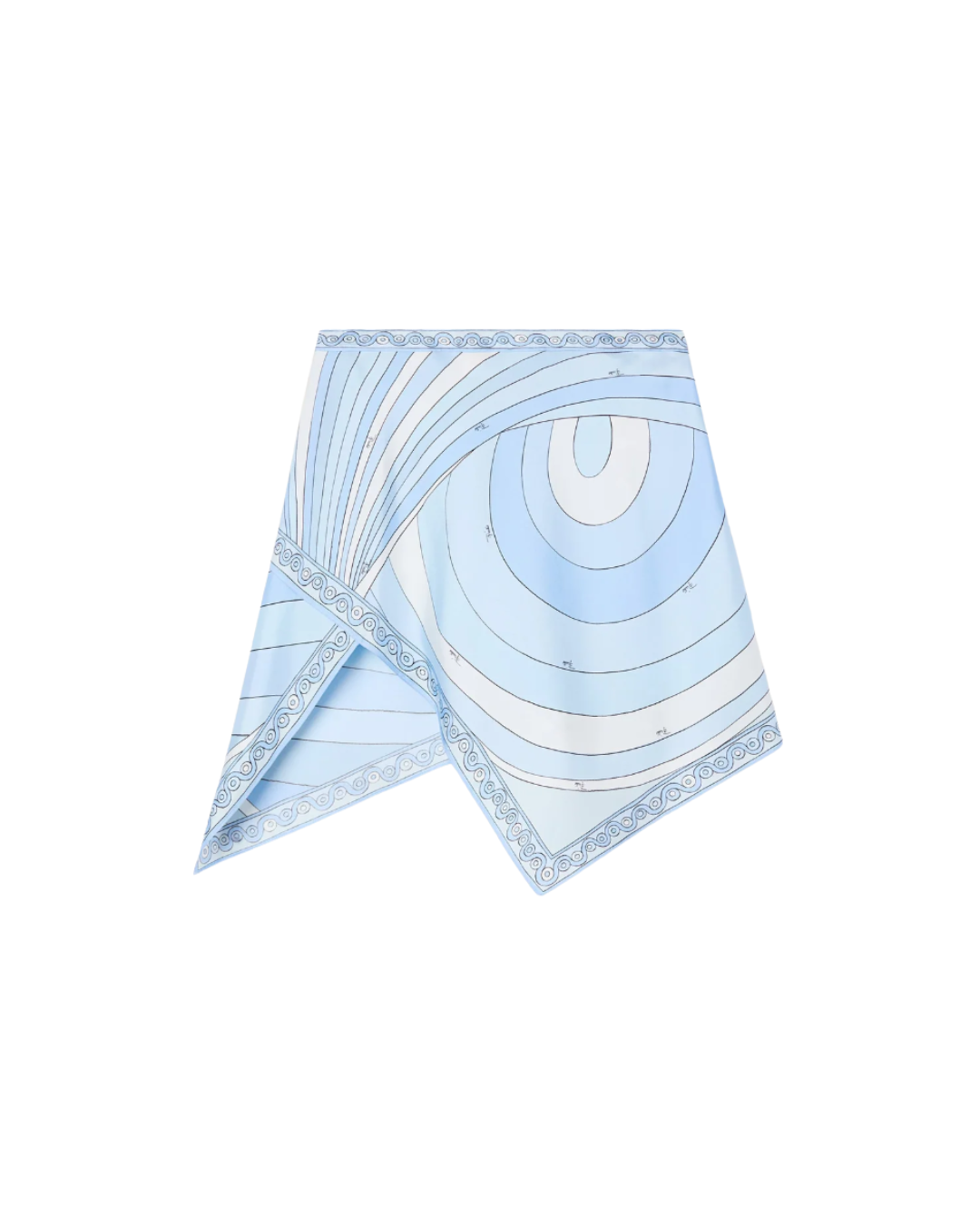 Iride Print Silk Scarf Skirt