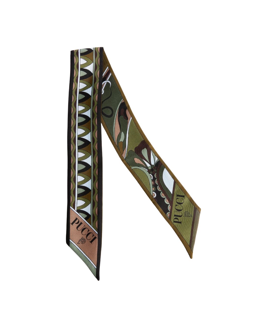 Mixed Print Silk Twill Scarf
