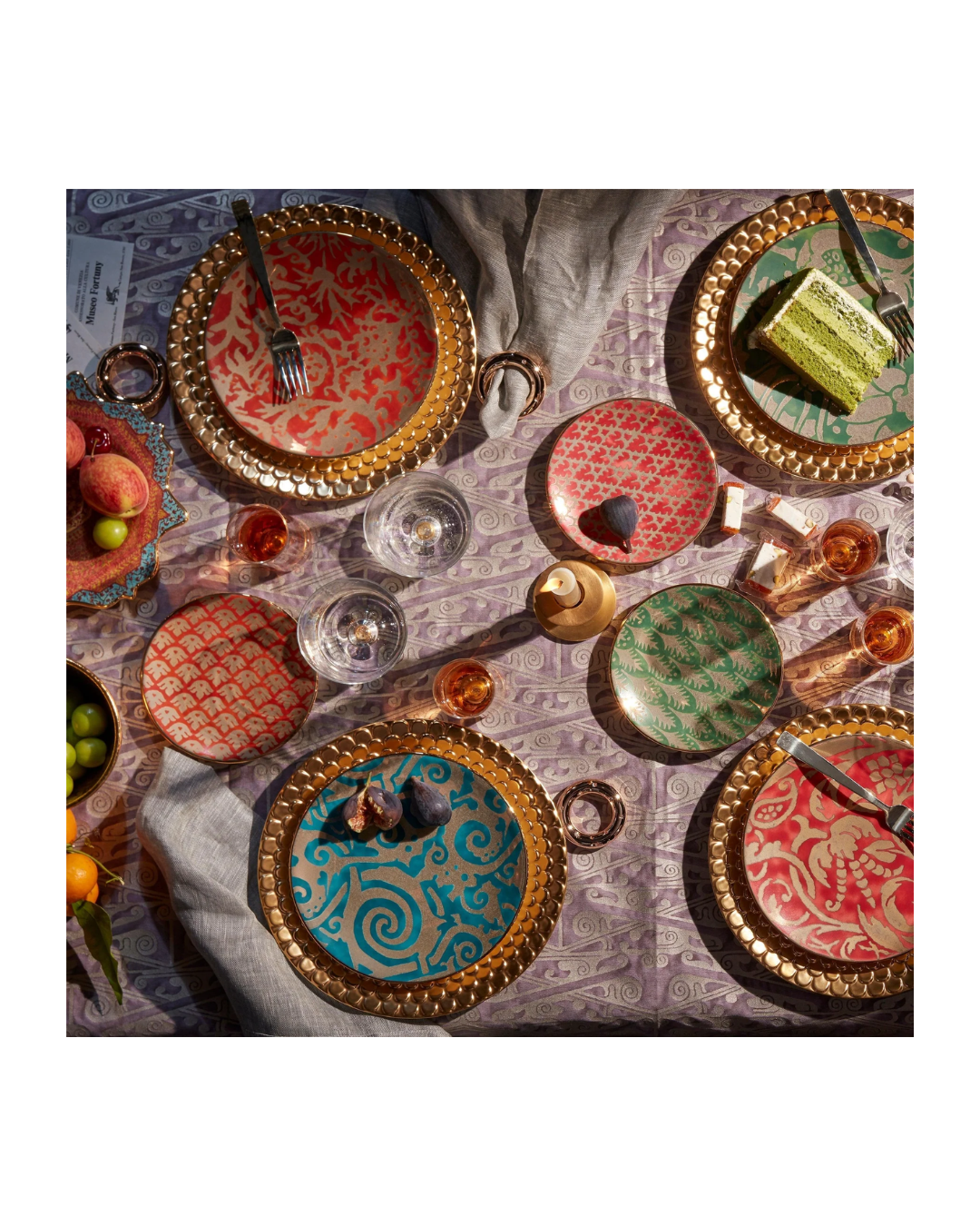 Fortuny Assorted Canape Plates (Set of 4)