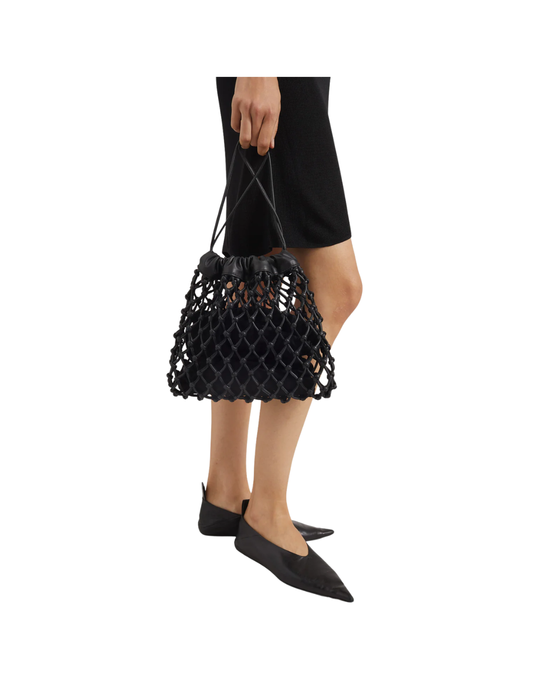 Morgan Leather Macrame Small Pouch