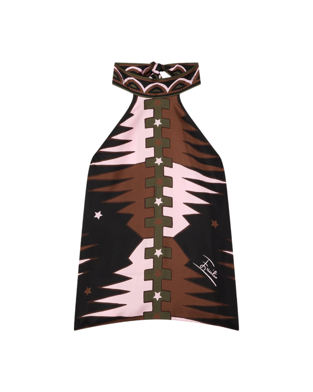 Valdimontone Print Halter Top