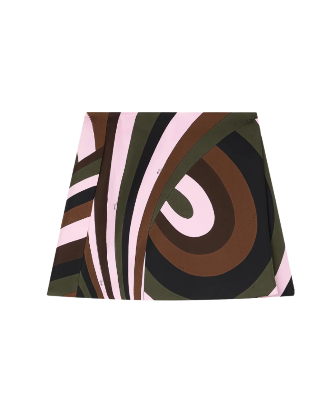 Iride Print Silk Skirt
