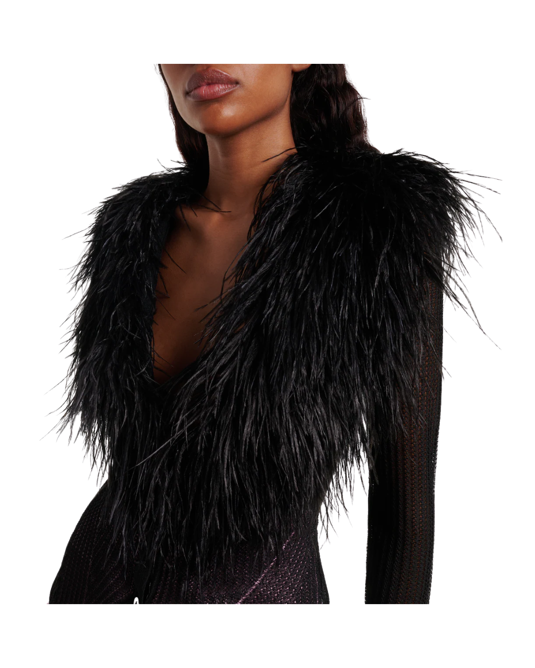Cardigan W/Feathers