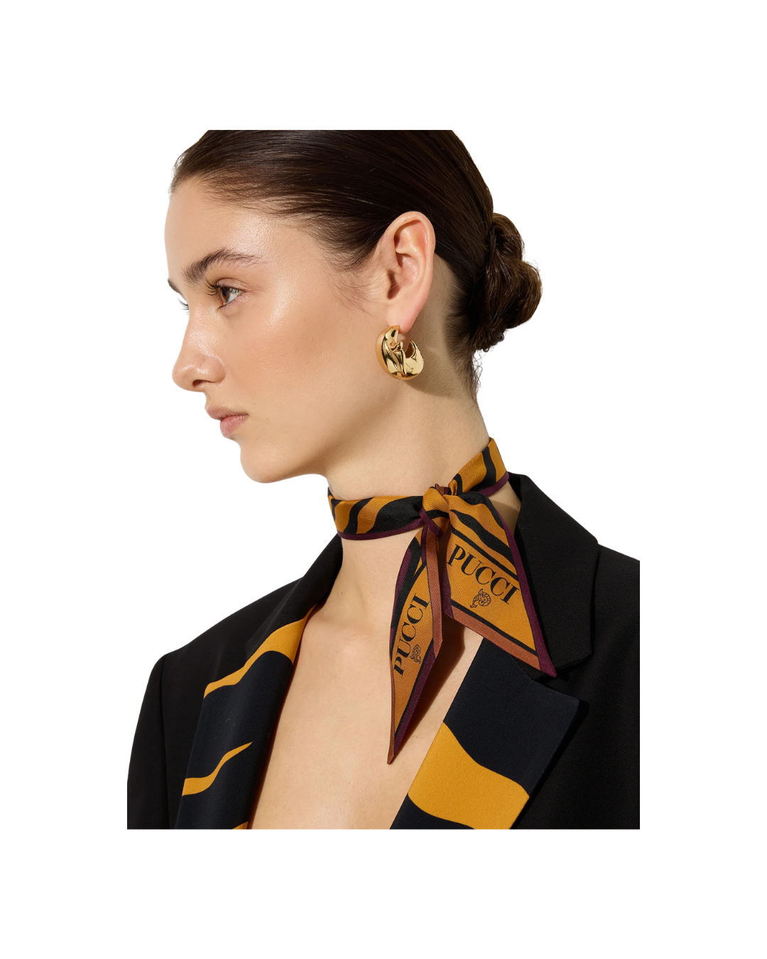 Baiadera and Fiamme Print Silk Bandeau