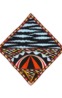 Mixed Print Silk Scarf