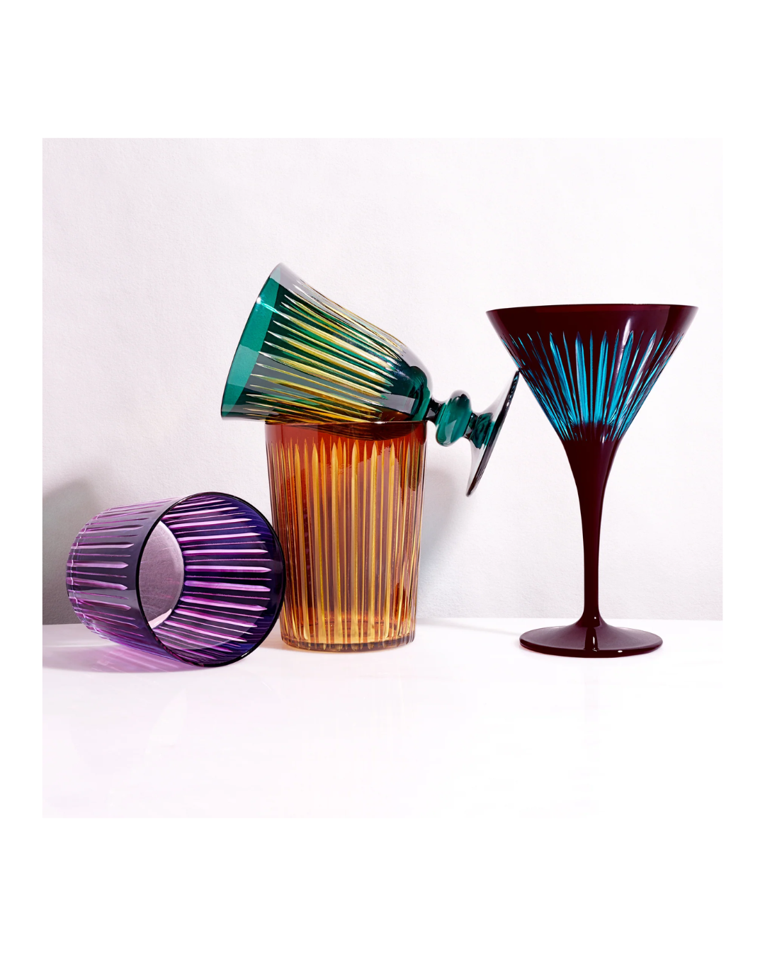Prism Highball Glasses (Set of 4)
