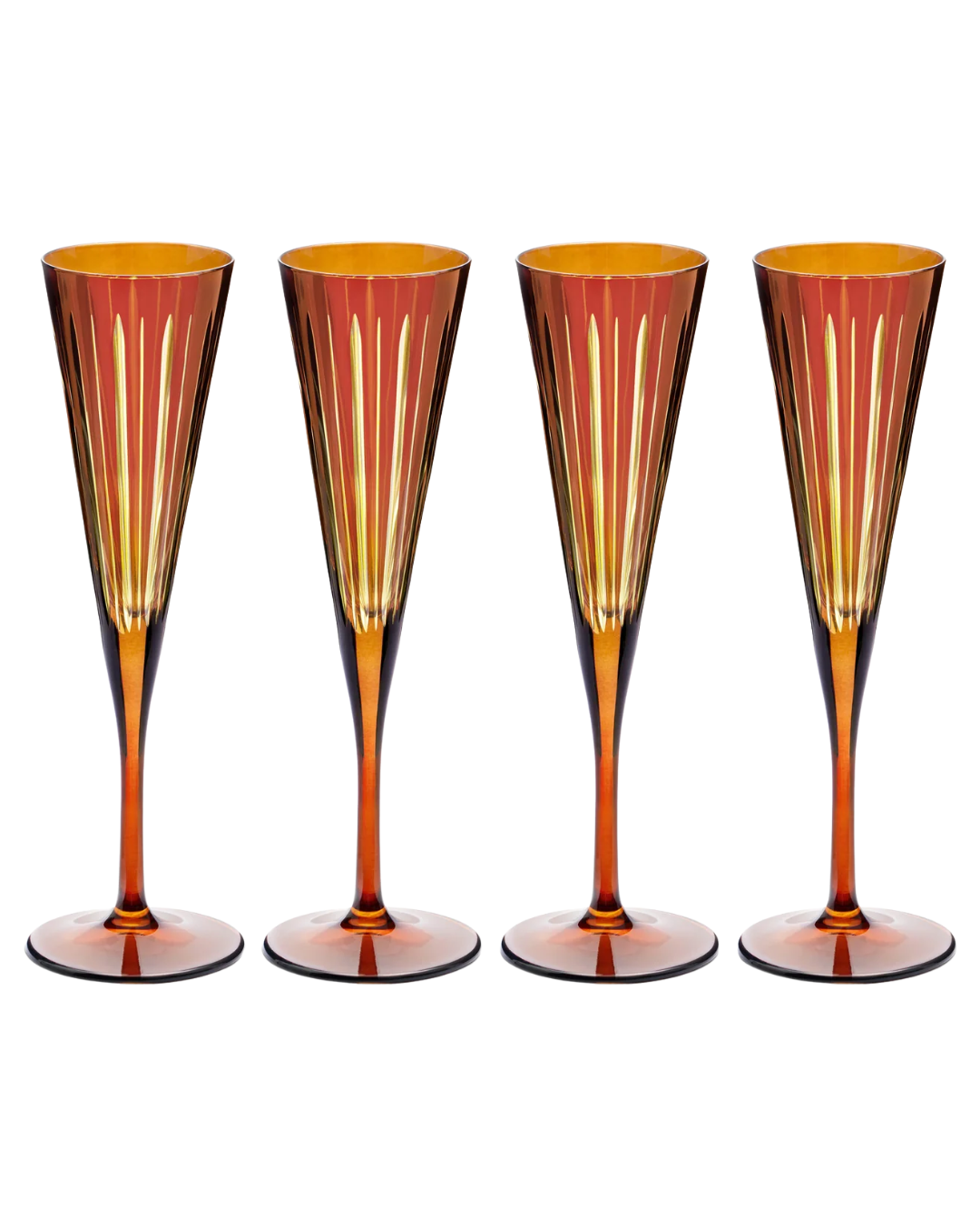 Prism Champagne Flutes (Set of 4)